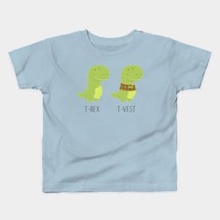 T-Rex vs T-Vest Kids T-Shirt